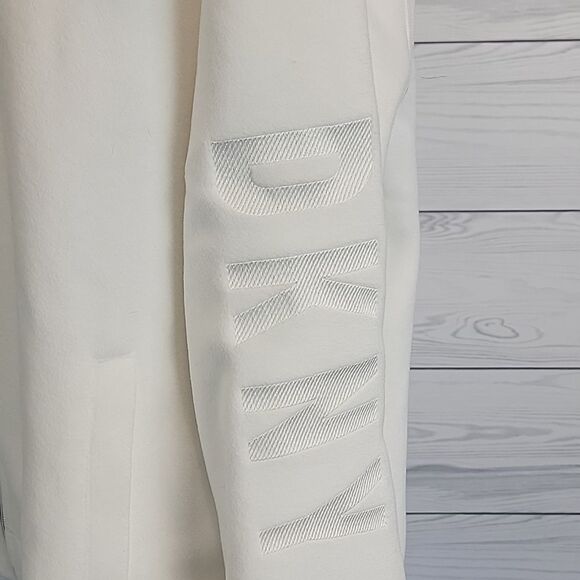DKNY sport full zip fleece jacket in cloud white Women's Size 1X - Picture 7 of 14